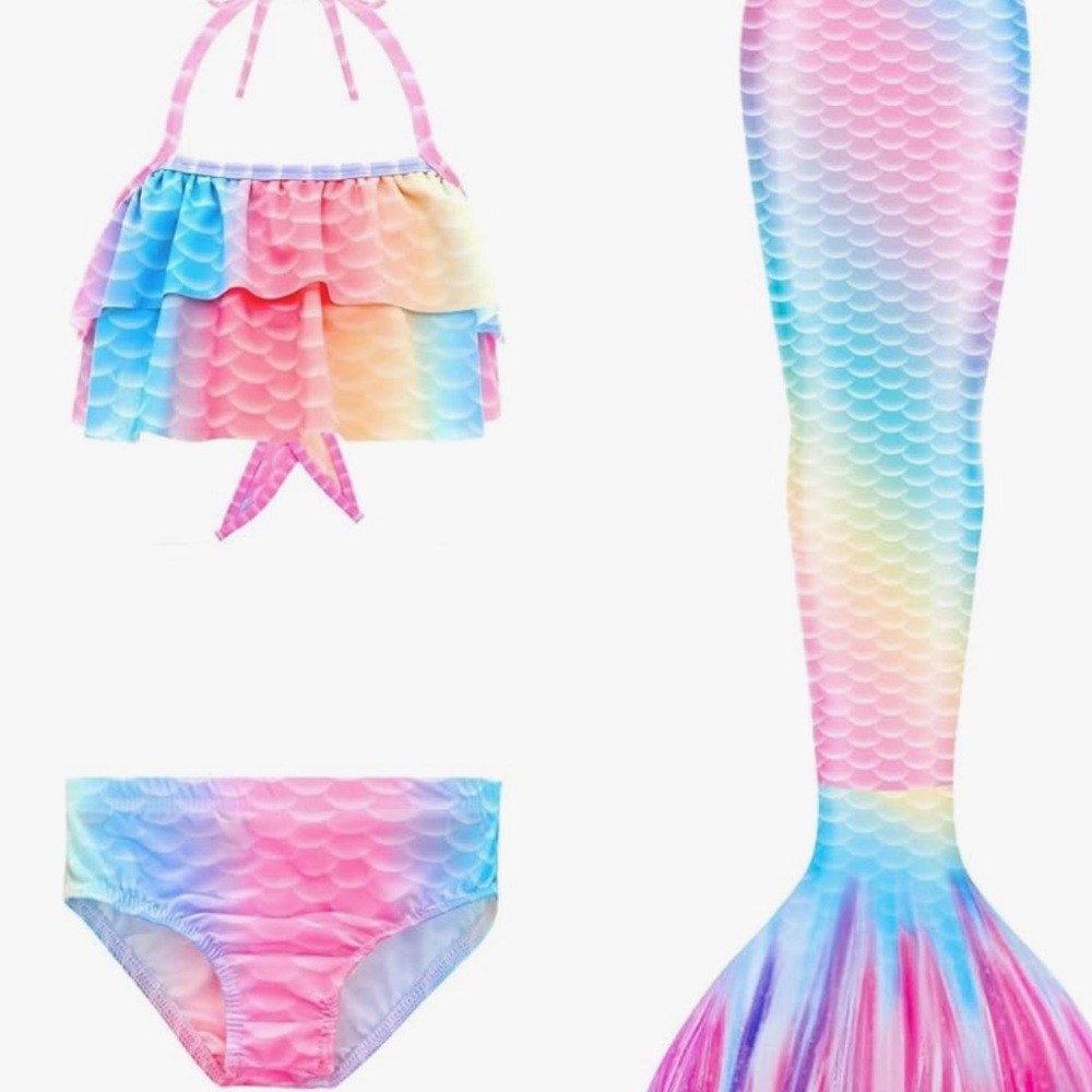 Mermaid 3 piece swim set